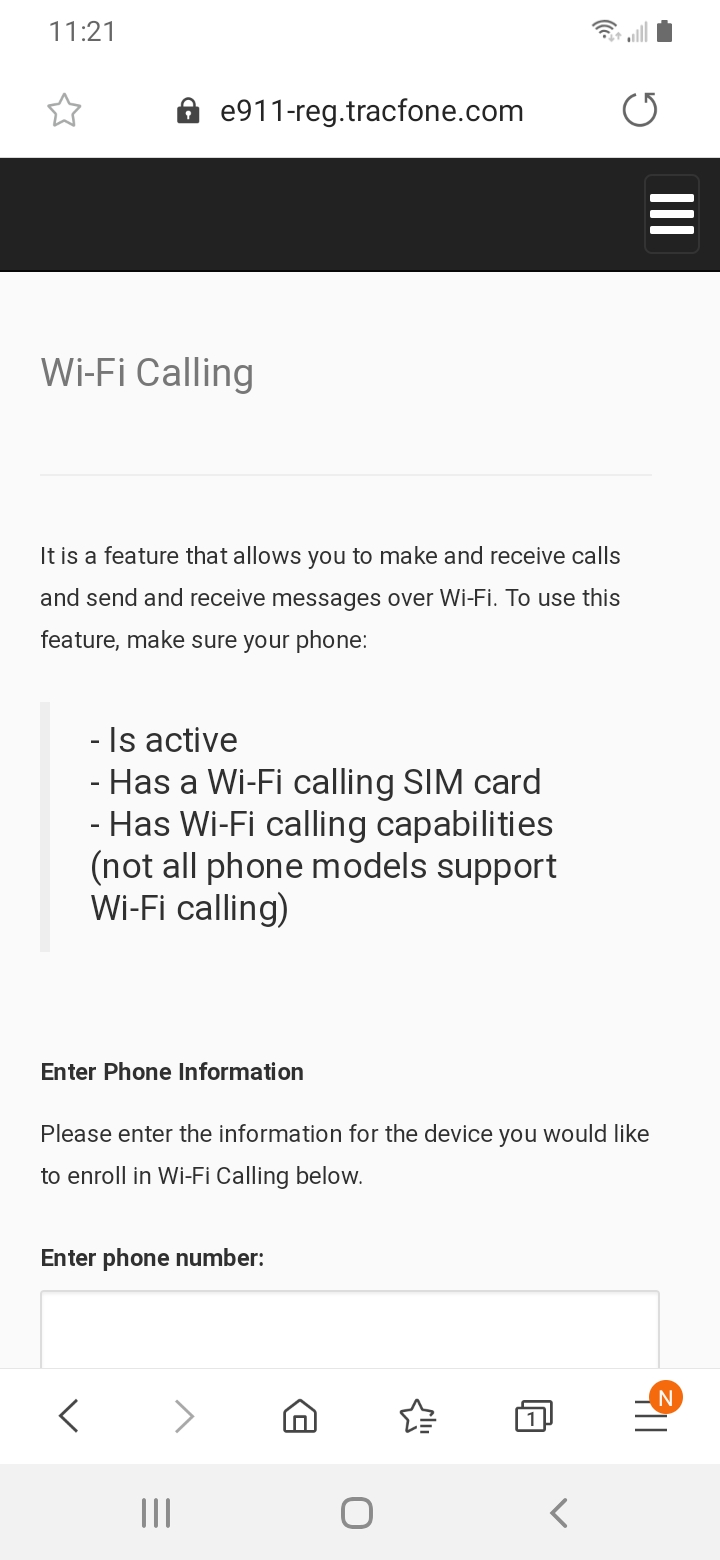 tracfone wifi calling capable phones